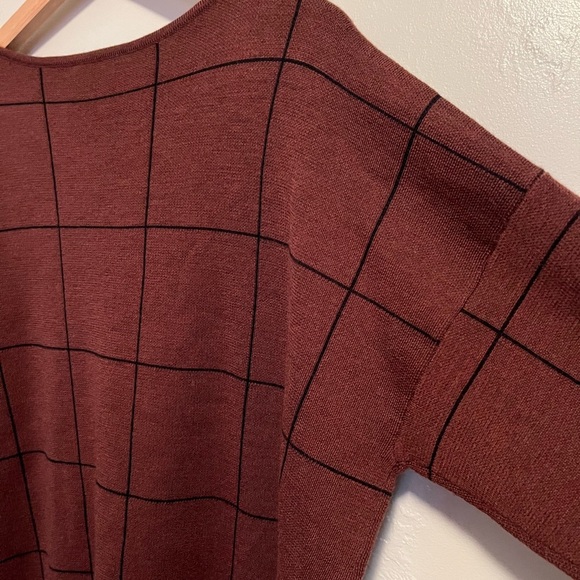 Eileen Fisher Brownstone Bateau Box Top Extra Fine Merino Wool Sweater NWT - Picture 11 of 12